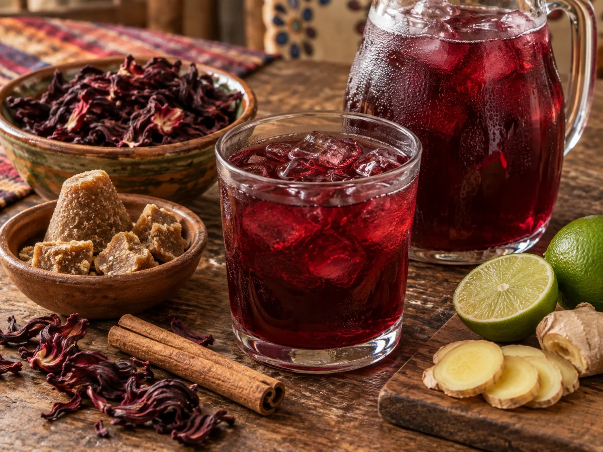 Agua de jamaica, mexikanska rätt från Behnaz kök