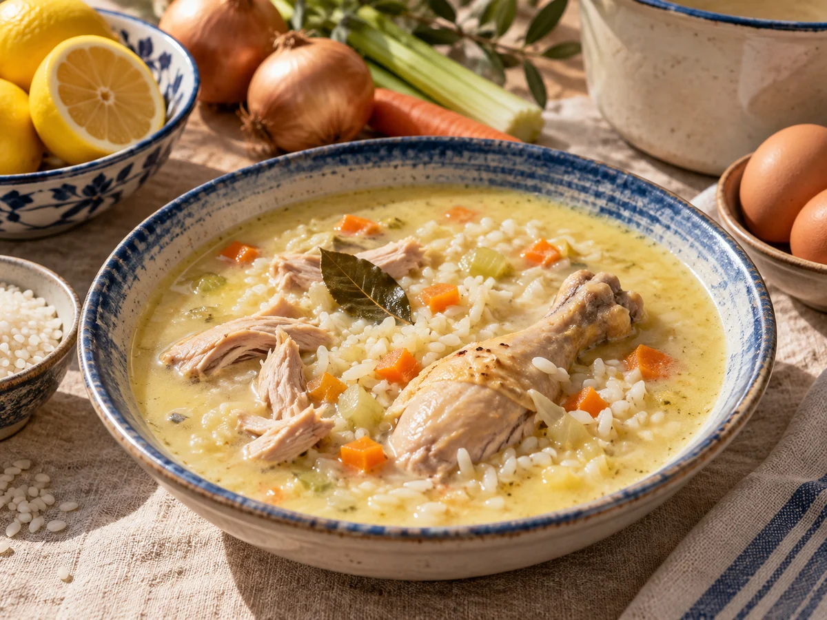 Avgolemono, grekiska rätt från Behnaz kök