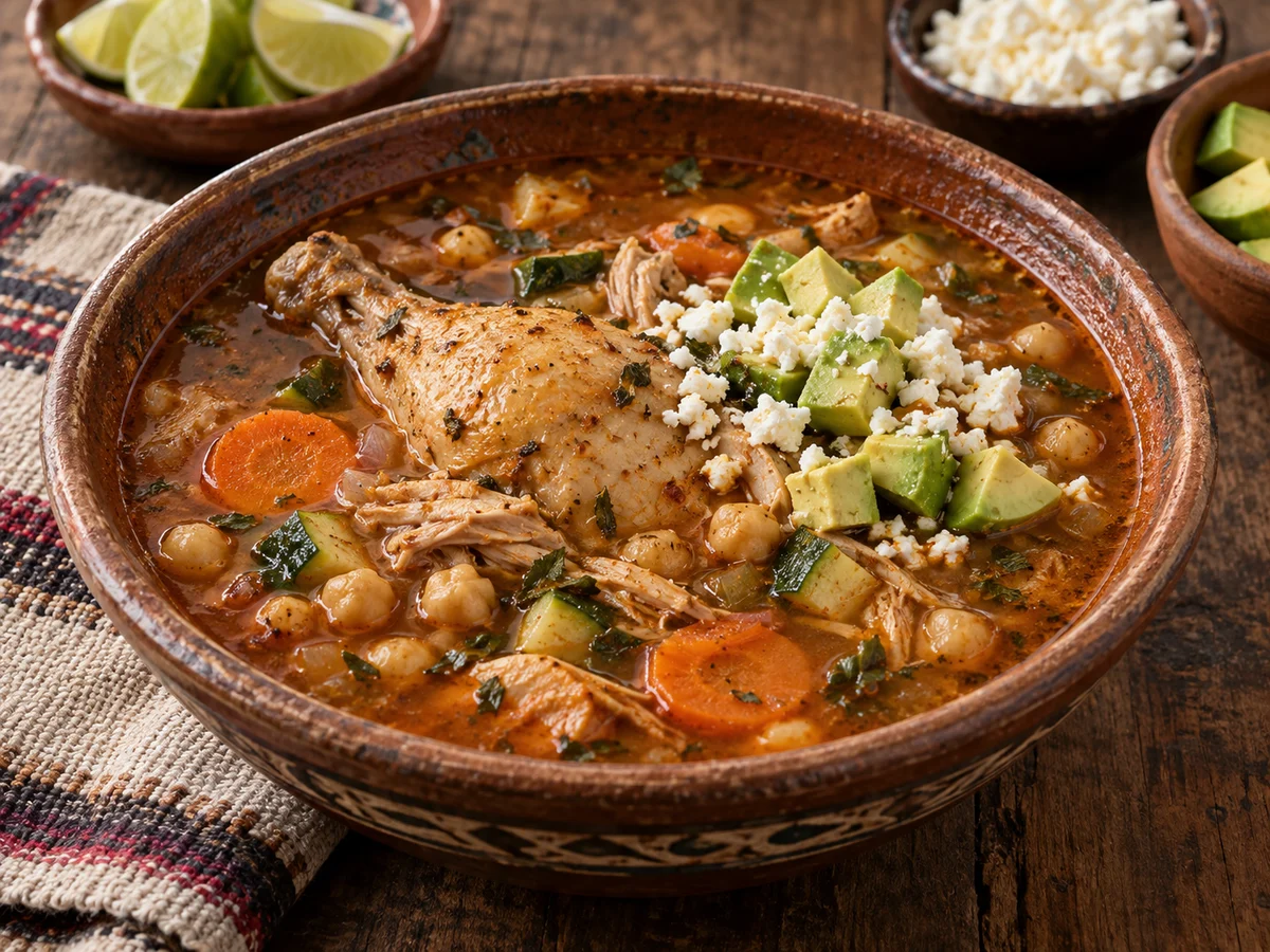 Caldo tlalpeño, mexikanska rätt från Behnaz kök
