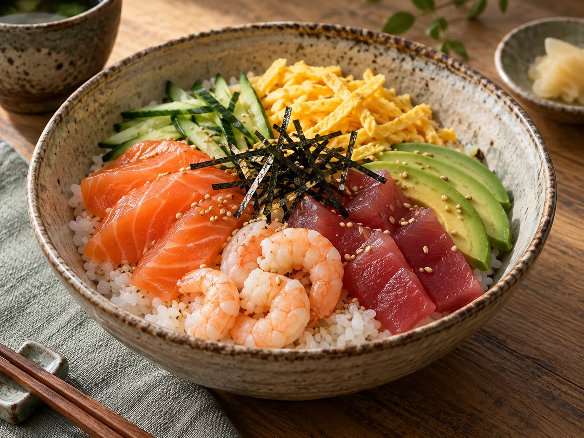 Chirashi, japanska rätt från Behnaz kök