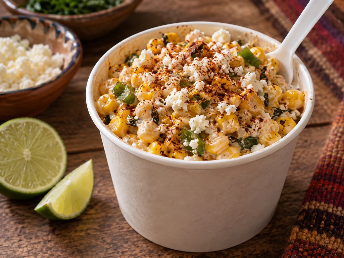 Esquites, mexikanska rätt från Behnaz kök