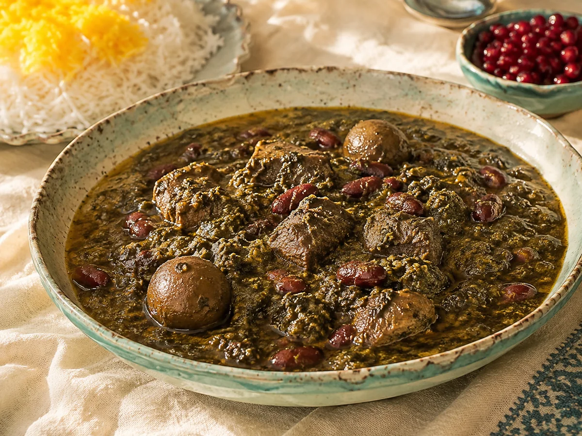 Ghormeh sabzi, persiska rätt från Behnaz kök
