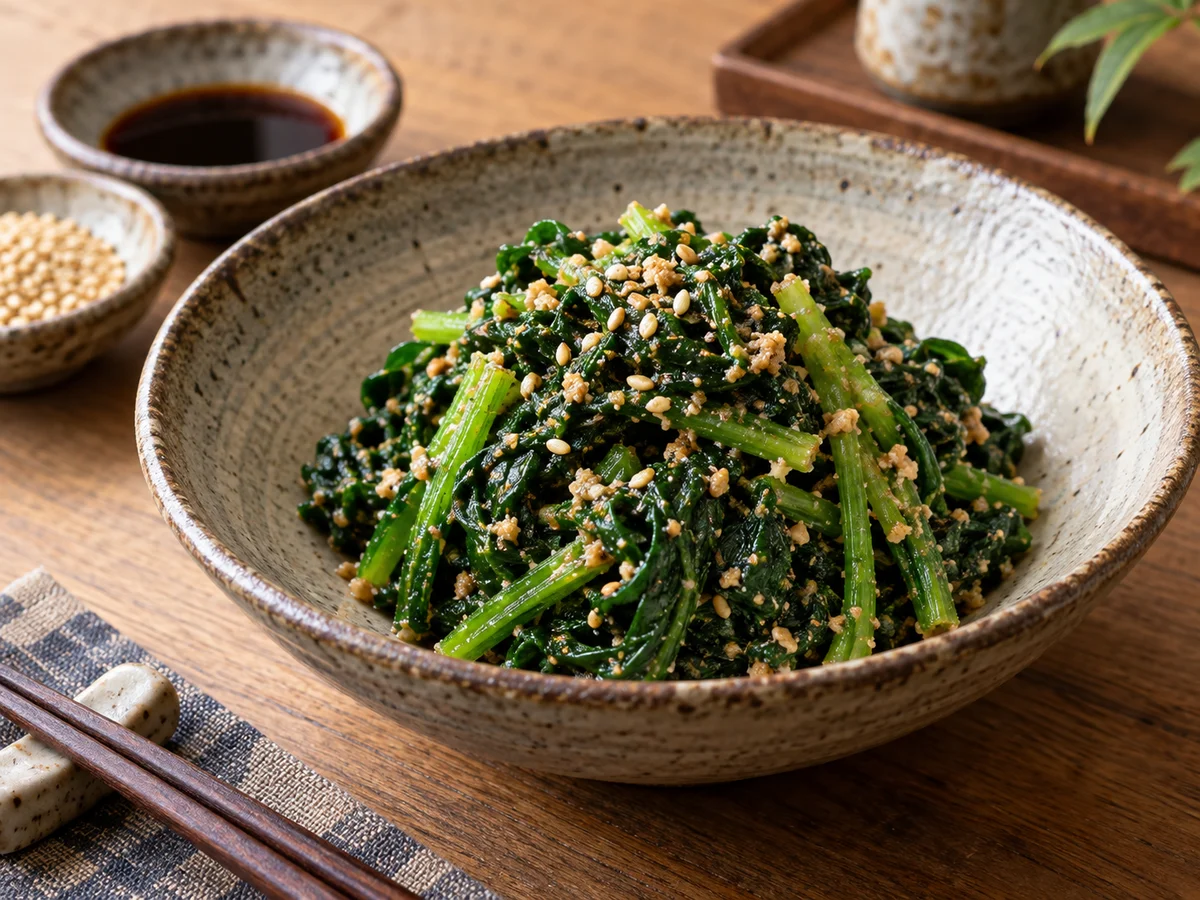 Goma-ae, japanska rätt från Behnaz kök