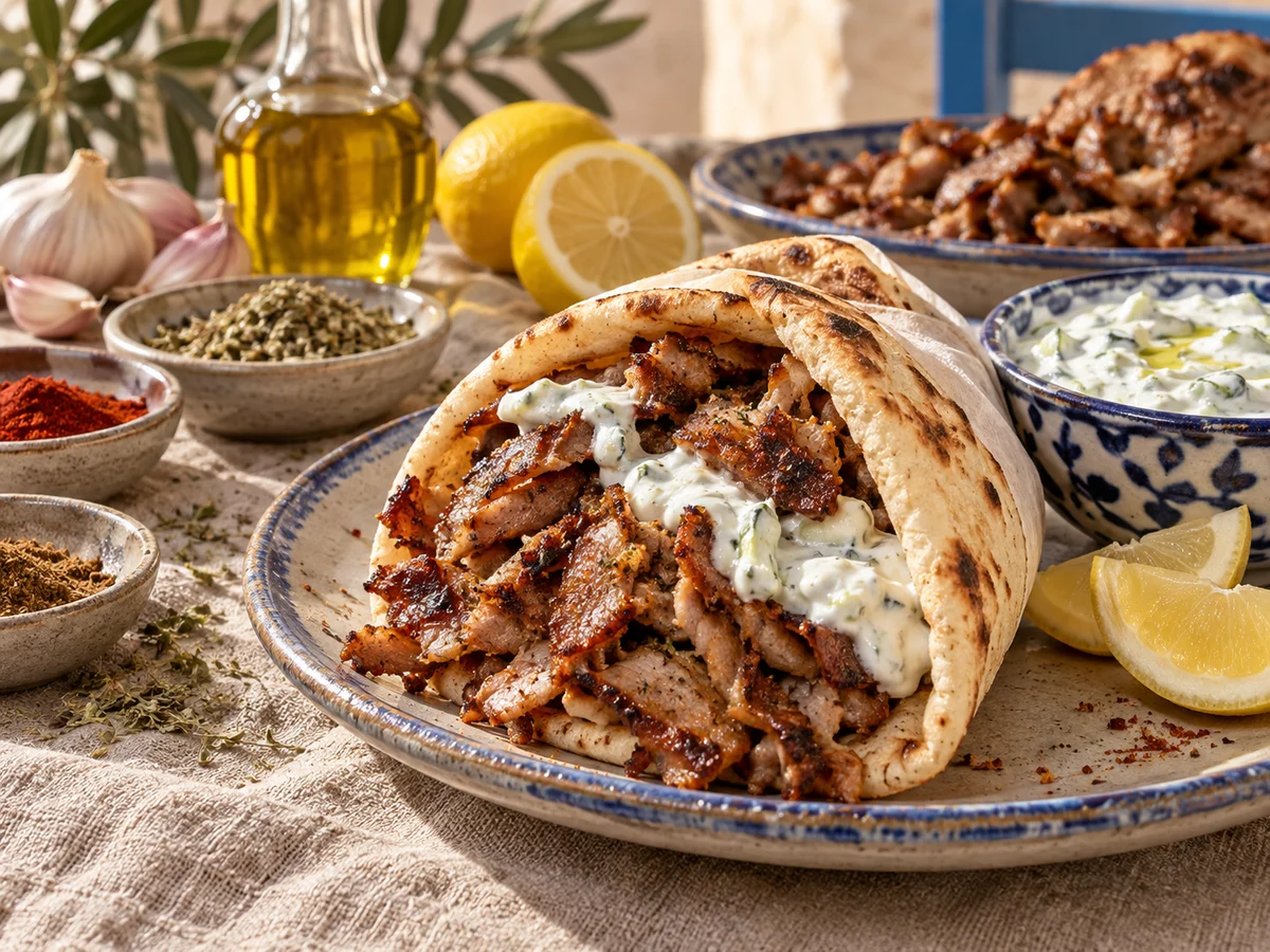Gyros, grekiska rätt från Behnaz kök