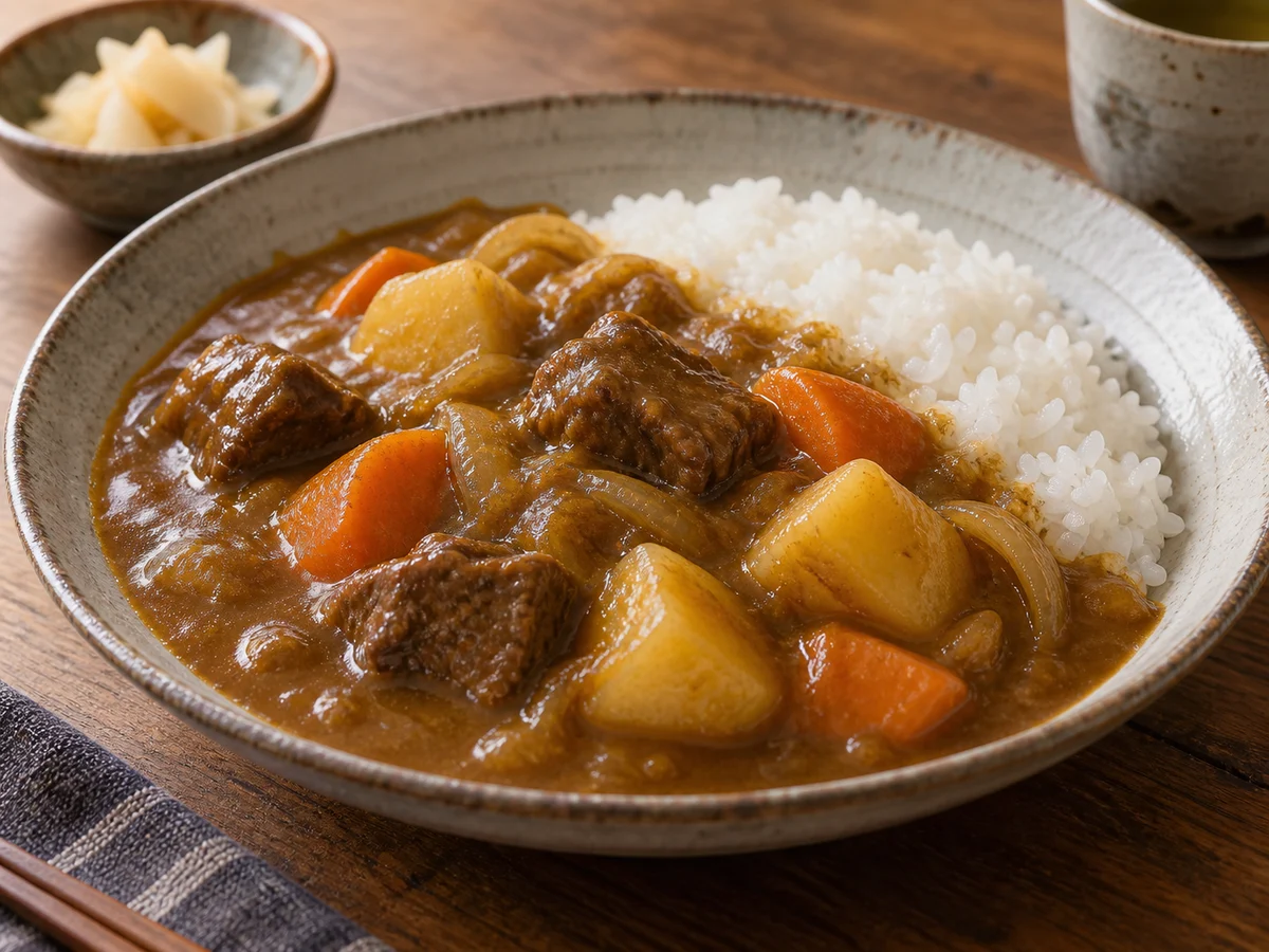 Japansk curry, japanska rätt från Behnaz kök