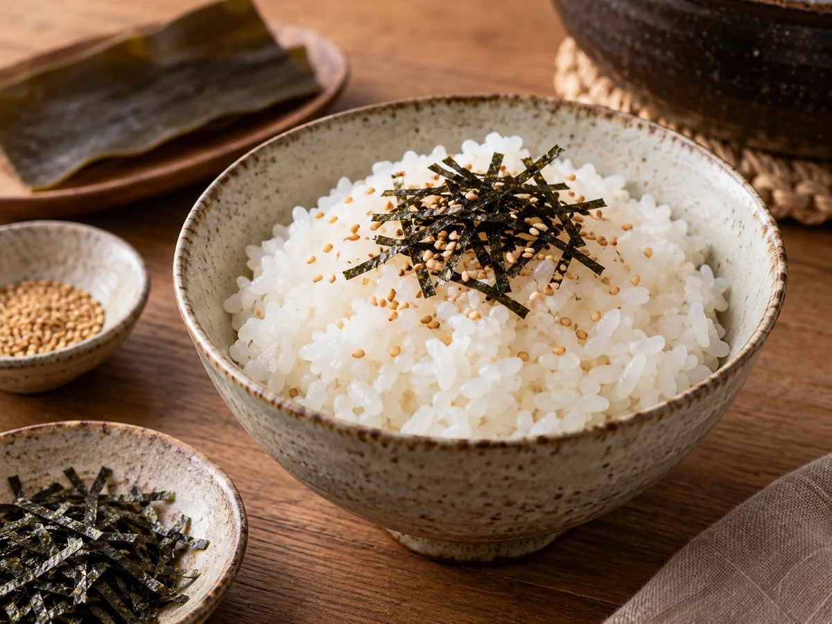 Kokt japanskt ris, japanska rätt från Behnaz kök