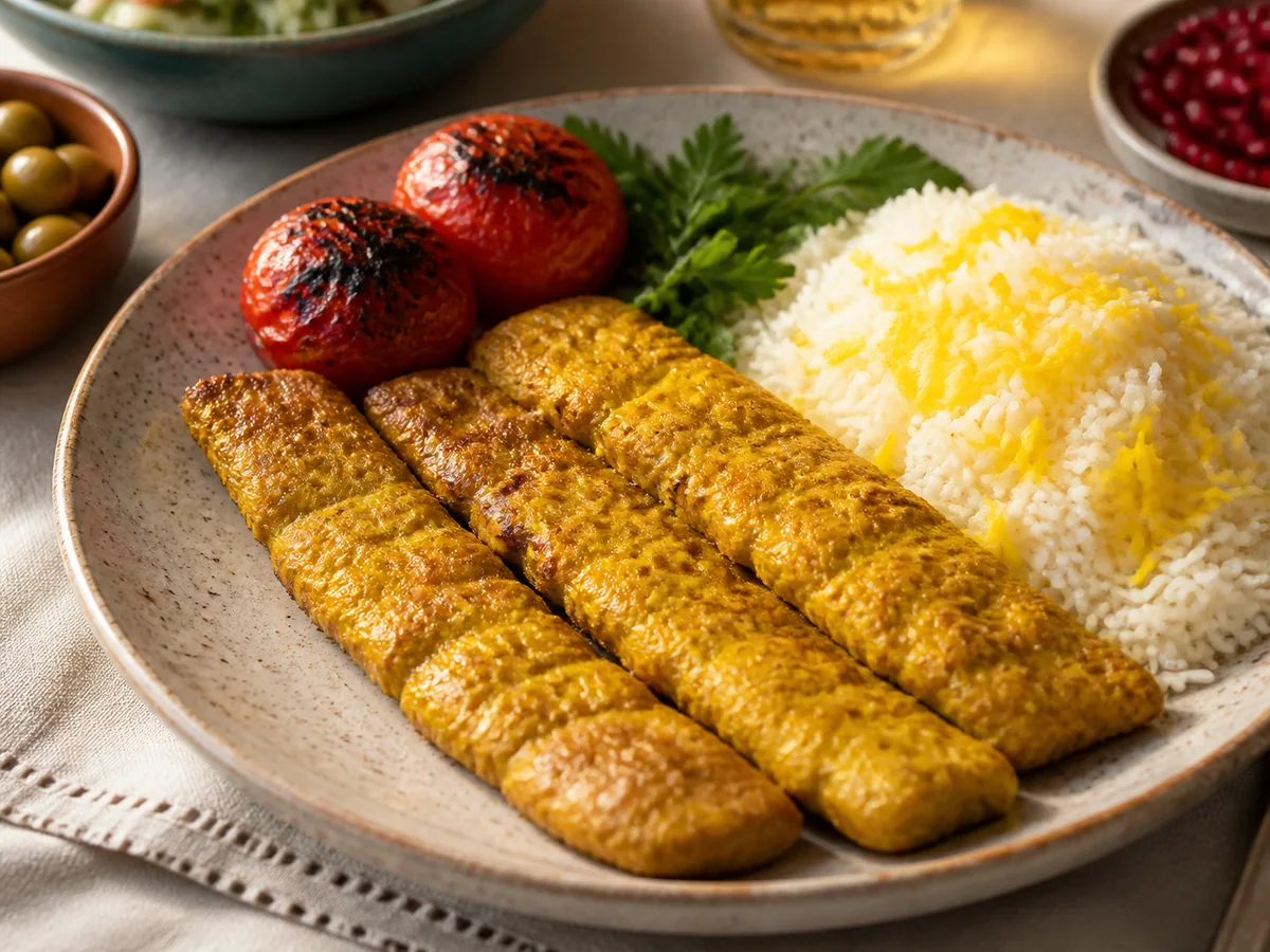 Koobideh morgh, persiska rätt från Behnaz kök