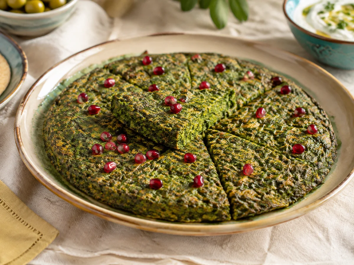 Kuku sabzi, persiska rätt från Behnaz kök