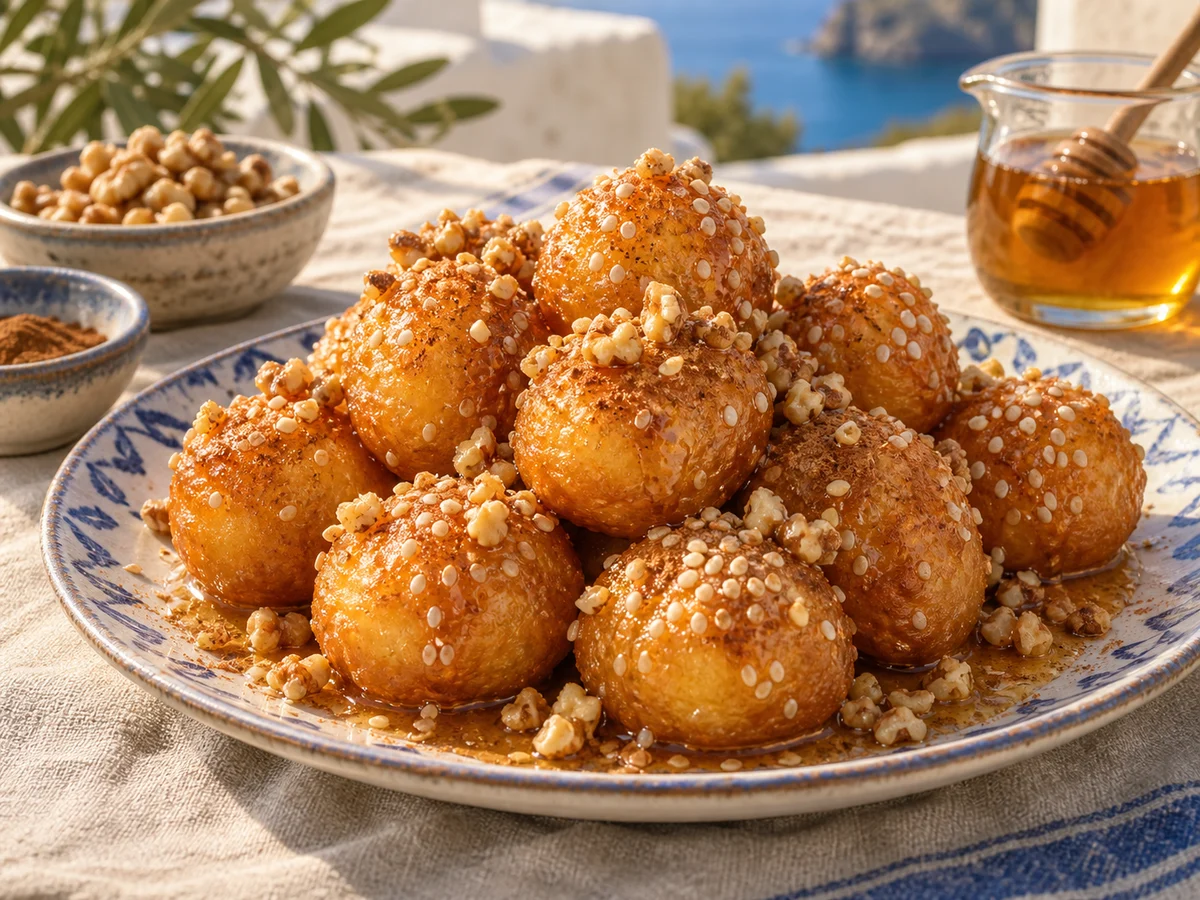 Loukoumades, grekiska rätt från Behnaz kök