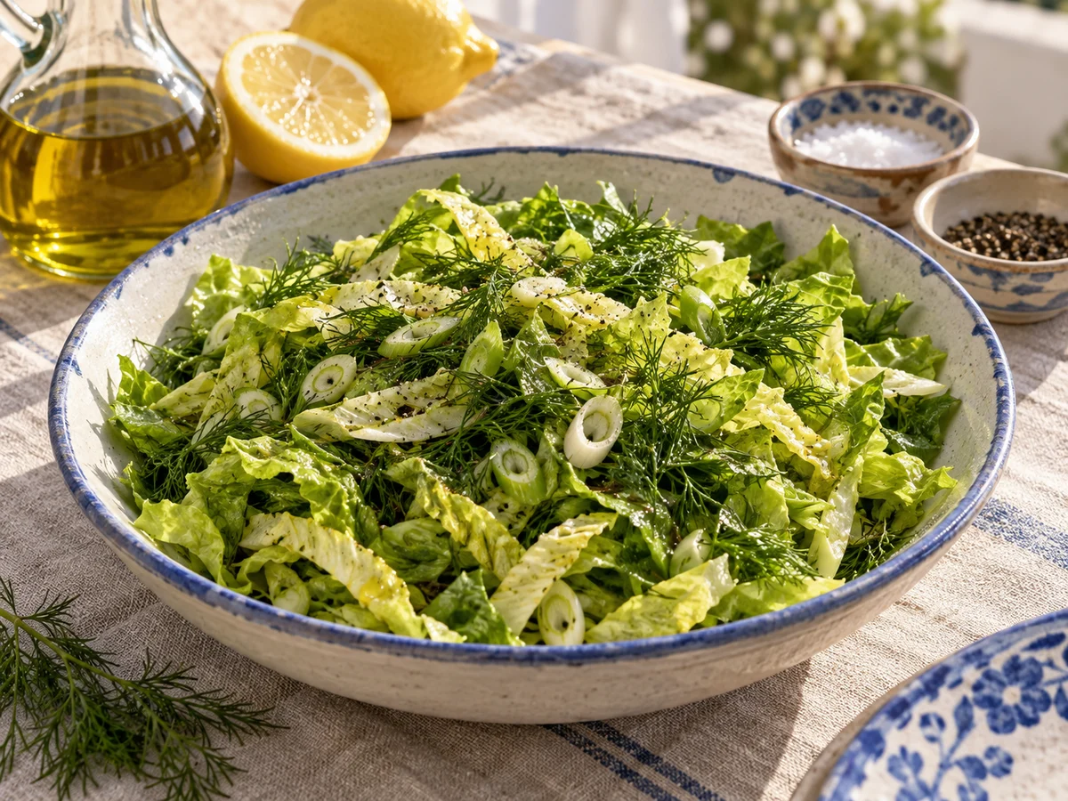 Maroulosalata, grekiska rätt från Behnaz kök