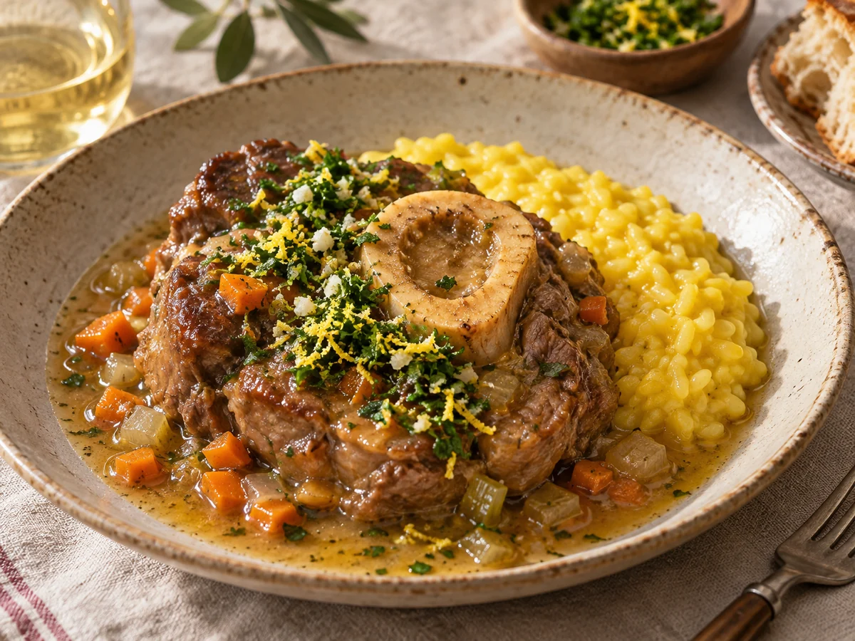 Osso buco alla milanese, italienska rätt från Behnaz kök
