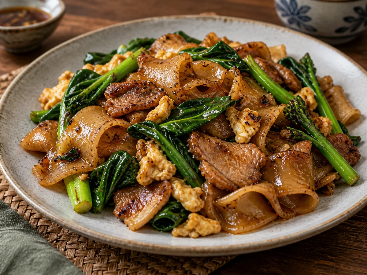 Pad see ew, thailändska rätt från Behnaz kök