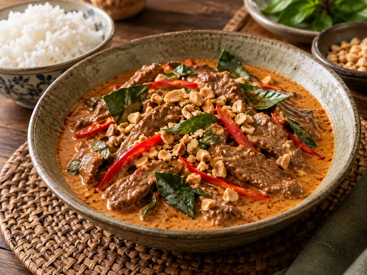Panang med nötkött, thailändska rätt från Behnaz kök