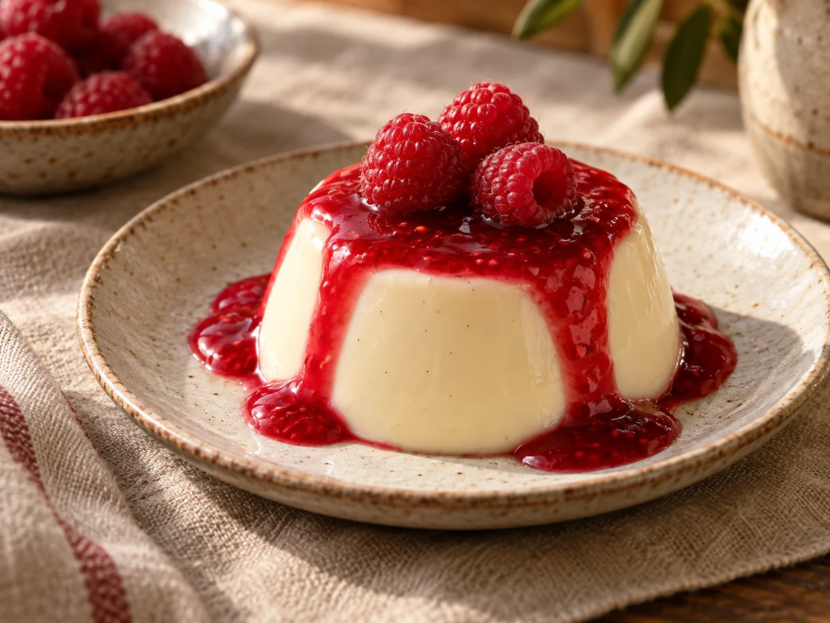 Panna cotta, italienska rätt från Behnaz kök