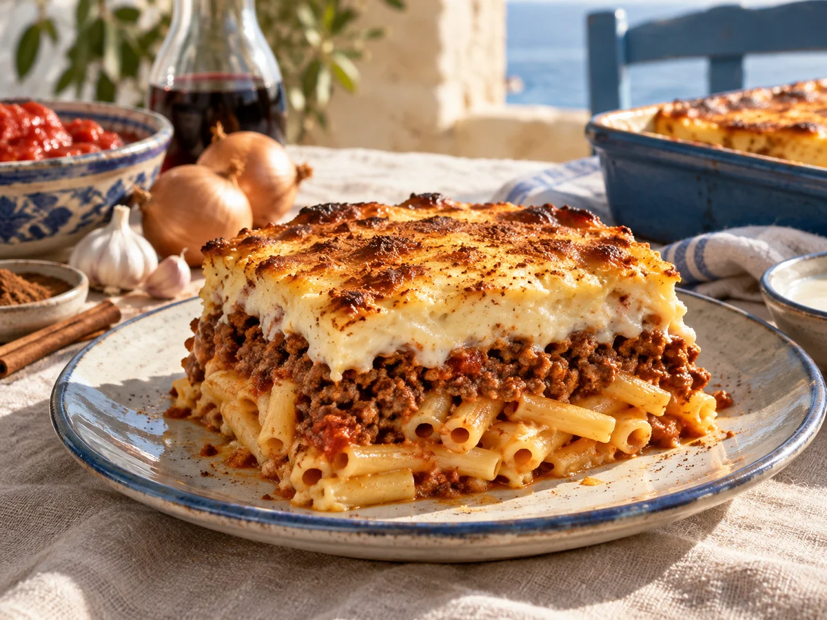 Pastitsio, grekiska rätt från Behnaz kök