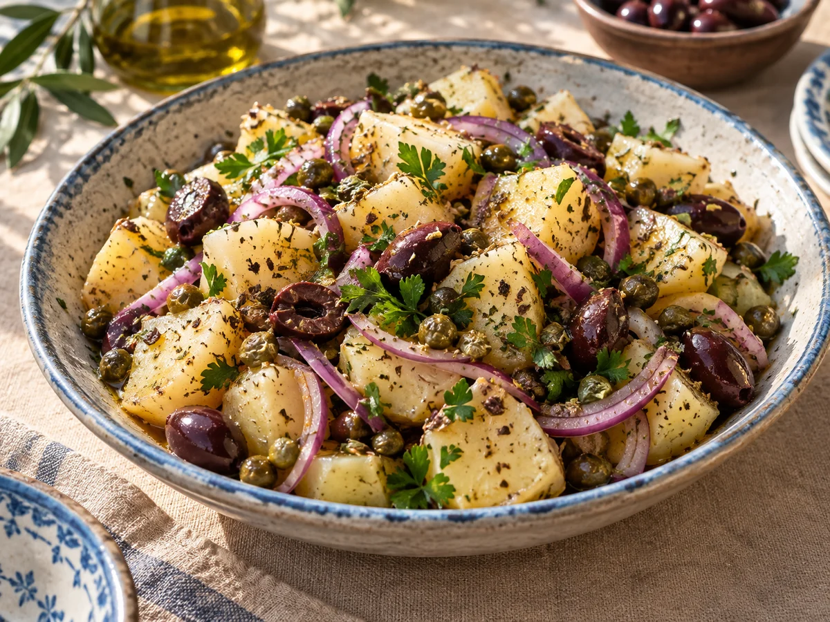 Patatosalata, grekiska rätt från Behnaz kök