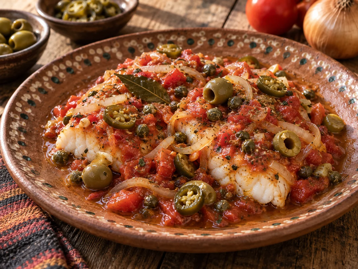 Pescado a la veracruzana, mexikanska rätt från Behnaz kök