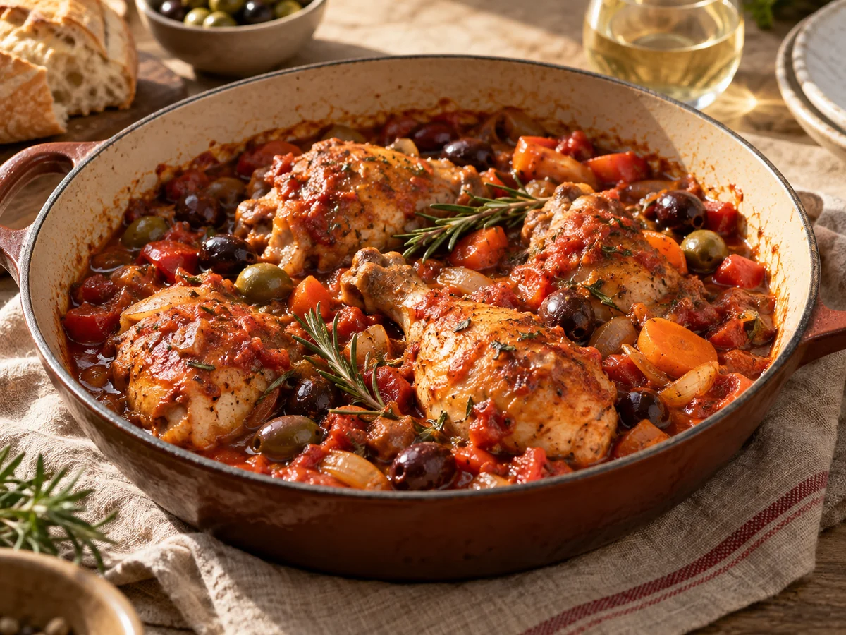 Pollo alla cacciatora, italienska rätt från Behnaz kök