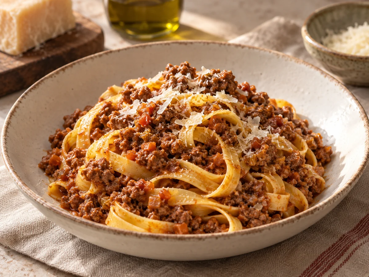 Ragù alla bolognese, italienska rätt från Behnaz kök