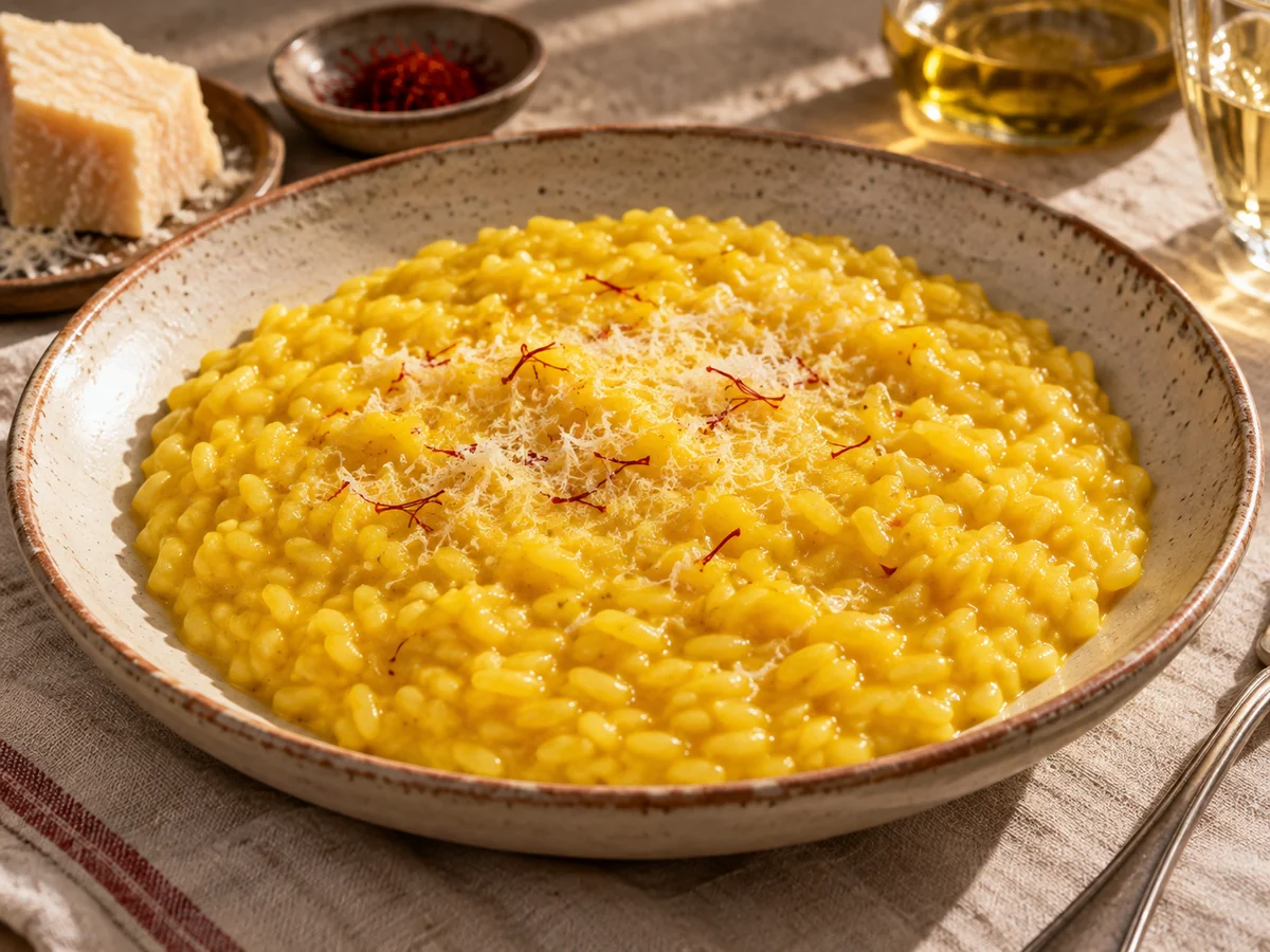 Risotto alla milanese, italienska rätt från Behnaz kök