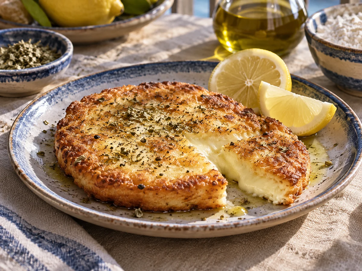Saganaki, grekiska rätt från Behnaz kök