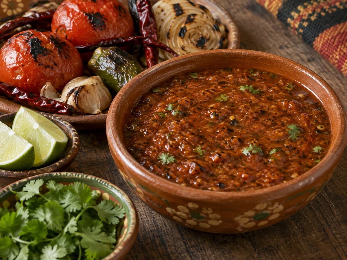 Salsa roja asada, mexikanska rätt från Behnaz kök