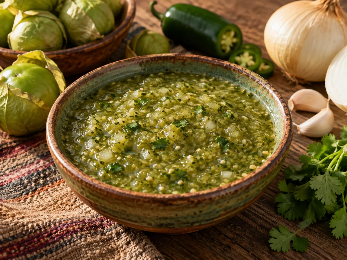 Salsa verde, mexikanska rätt från Behnaz kök
