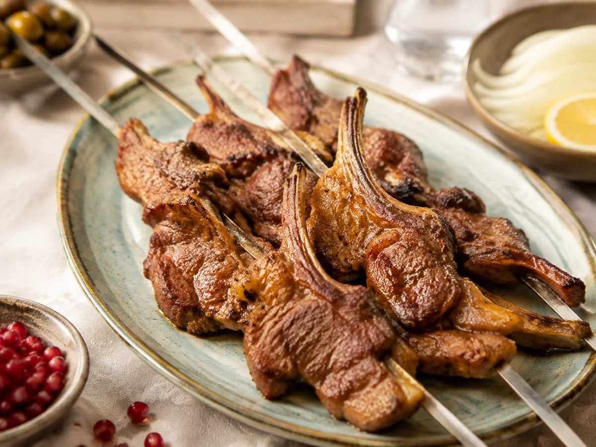 Shishlik, persiska rätt från Behnaz kök