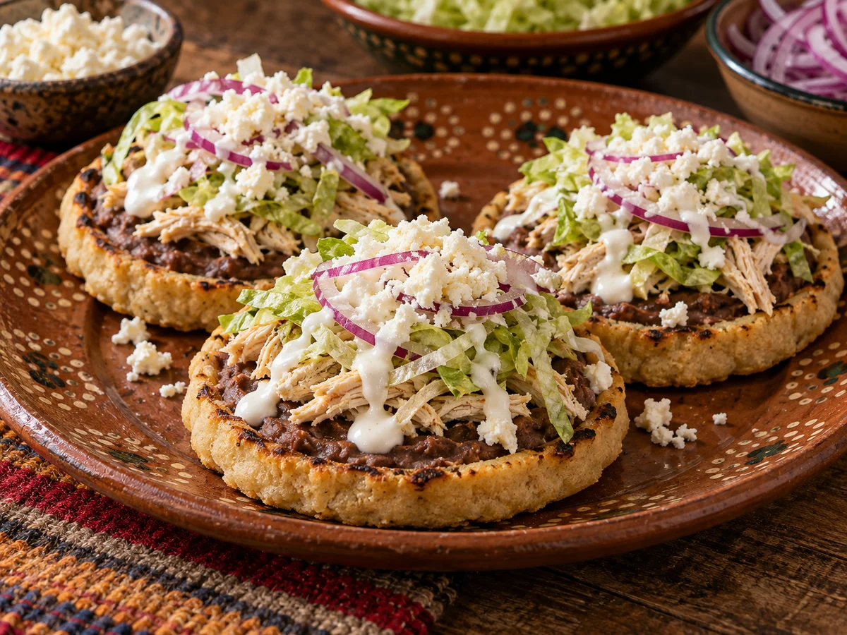 Sopes, mexikanska rätt från Behnaz kök