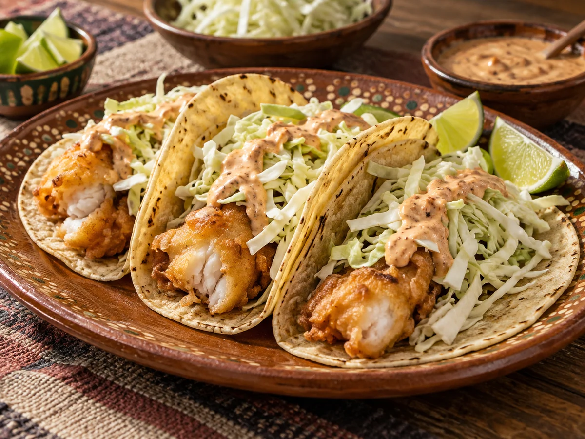 Tacos de pescado, mexikanska rätt från Behnaz kök