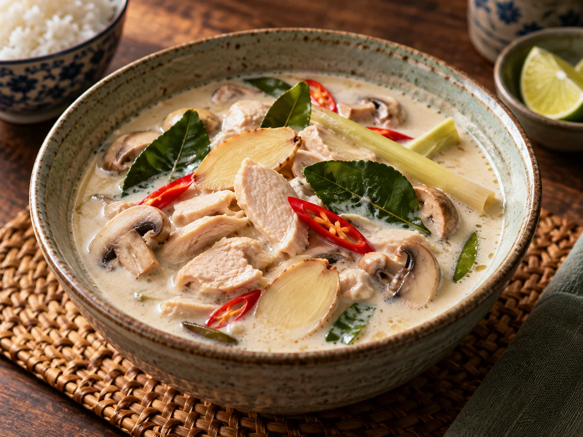 Tom kha gai, thailändska rätt från Behnaz kök